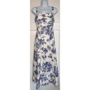 Abercrombie & Fitch Blue Floral Midi Dress
